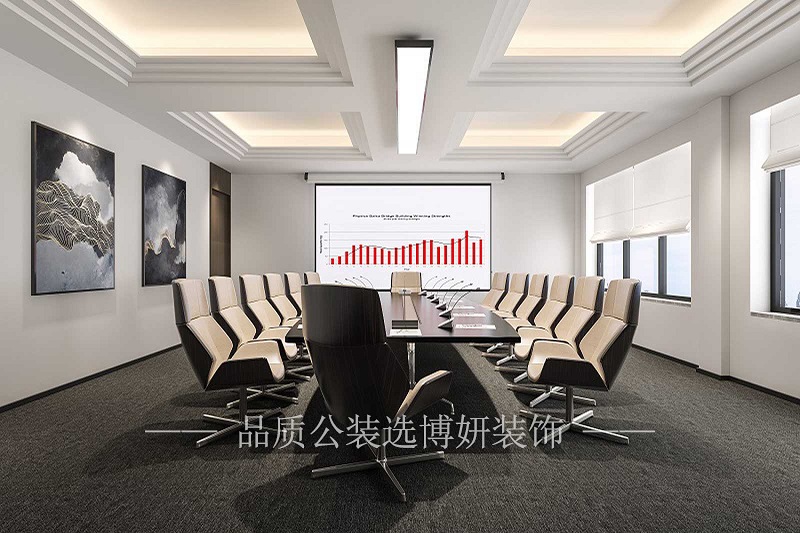 中式风格办公室装修设计效果图