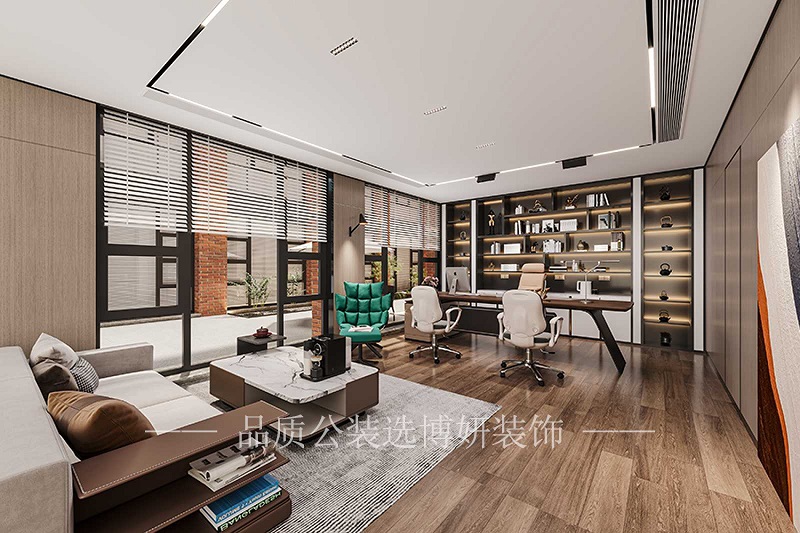 杭州现代风格办公室装修效果图