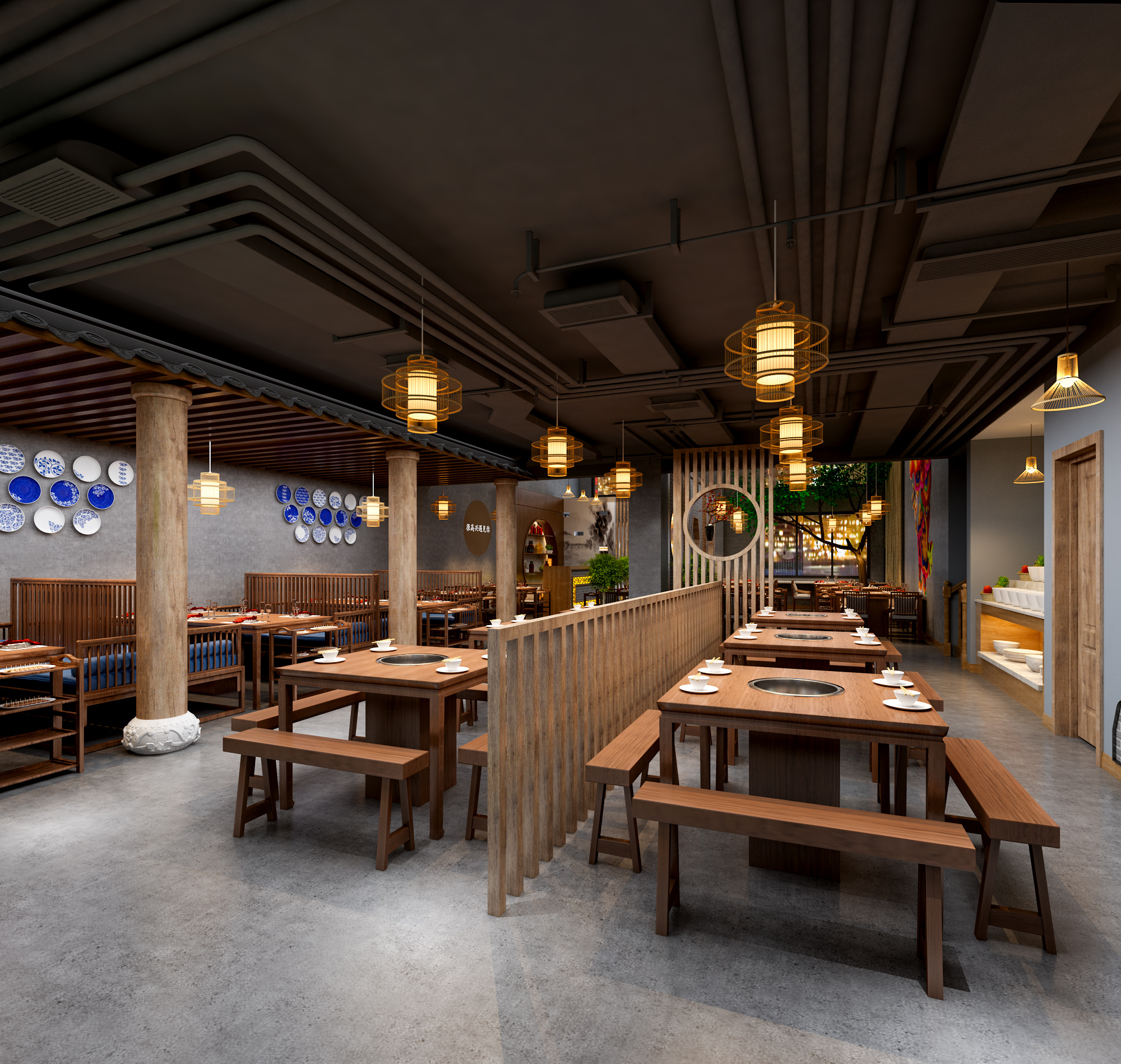 装修一个火锅店应该怎么选择(高级感和物美价廉的火锅店装修设计) 装修一个火锅店应该怎么选择(高级感和物美价廉的火锅店装修设计)