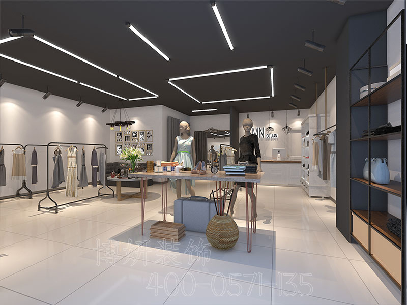 杭州女装店装修,杭州女装店装修风格,杭州比较便宜女装店装修
